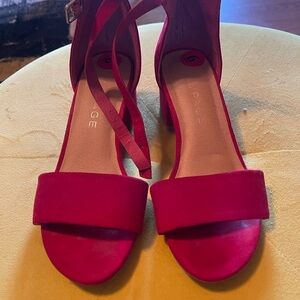 Red sandals